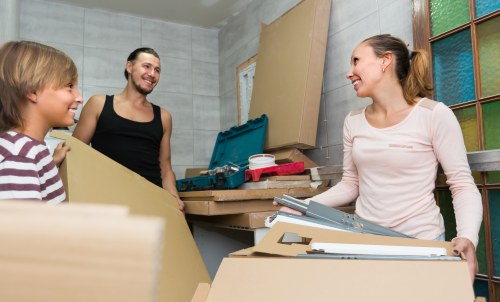 House movers preparing for a residential move in Edgware