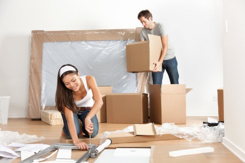 Professional removals team planning a local move in Edgware
