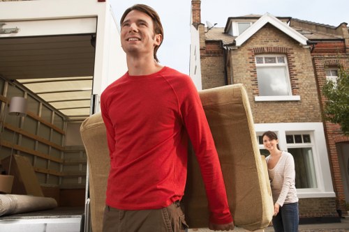 Low-carbon removals van used for an eco-friendly move in Edgware