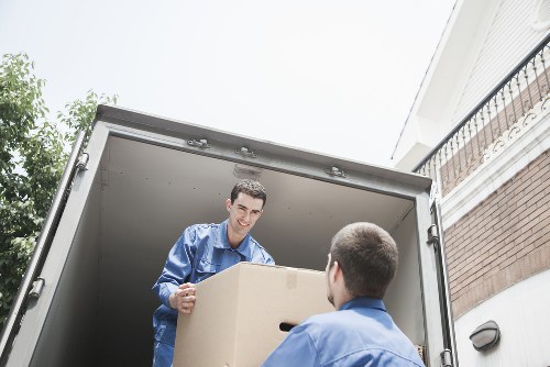 Prepared moving supplies and furniture for an Edgware removal van move